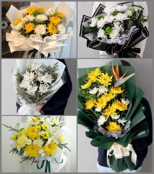贵州毕节市威宁县黑石镇高桥村白事花束代送